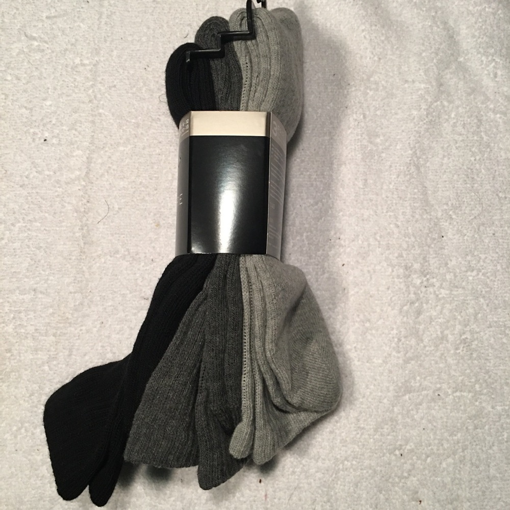 NWT 3 Pack Black and Gray Structure Dress Socks - Picture 5 of 5